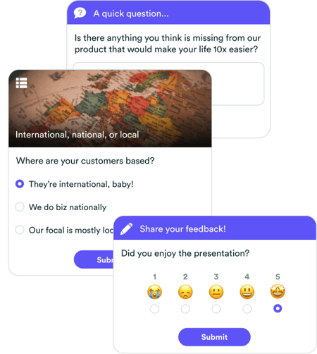 Interacciones del eWebinar (preguntas, encuestas y comentarios)