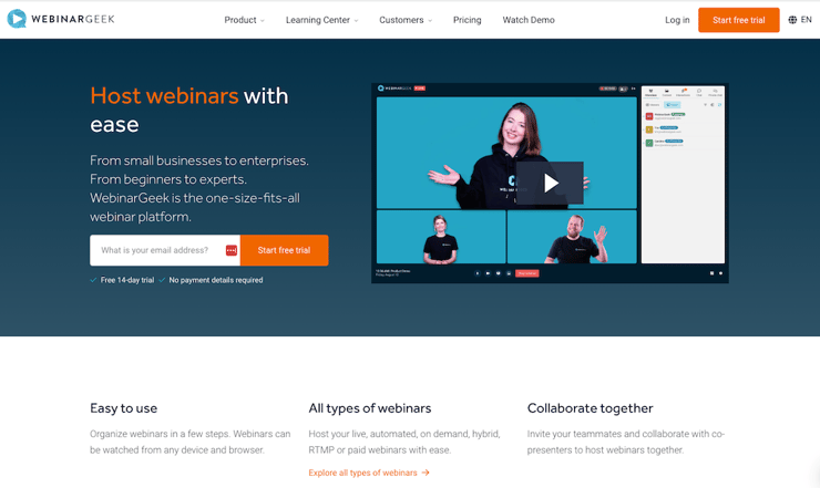 webinargeek-página de inicio